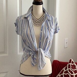 stripe beach blouse